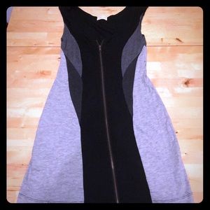 Modern zip up t shirt dress